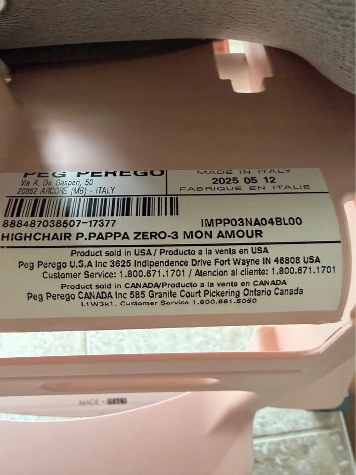 Peg Perego Prima Pappa Zero 3 High Chair (Newborn-3 yrs) - photo 3