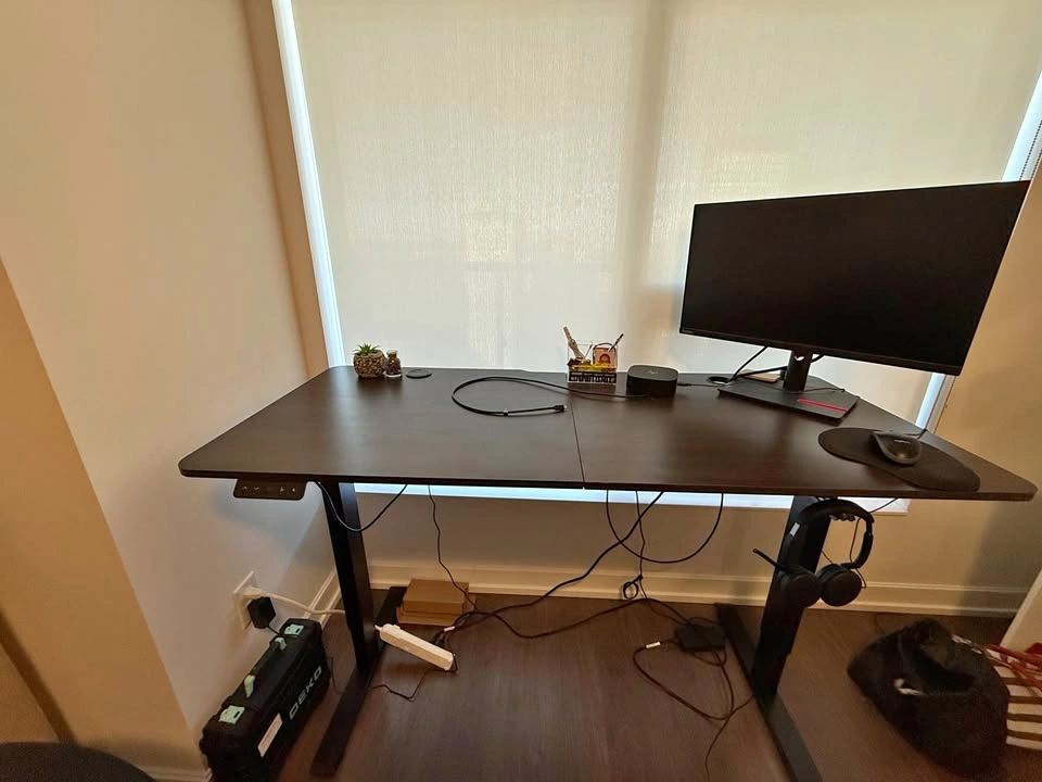 Office table-Adjustable Standing Desk – 55” x 24” Black