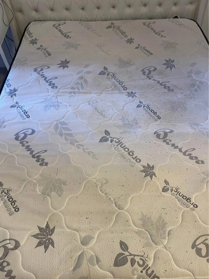 Spring Bamboo Organic Mattress plus free frame, platform also