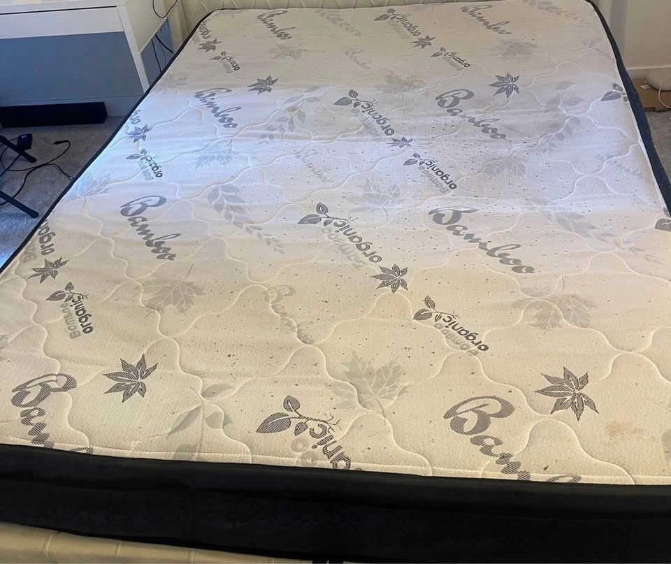 Spring Bamboo Organic Mattress plus free frame, platform also - photo 2