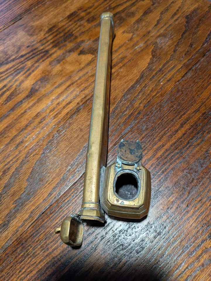 Antique Brass Divot (Qalamdan) Ottoman Empire - photo 2