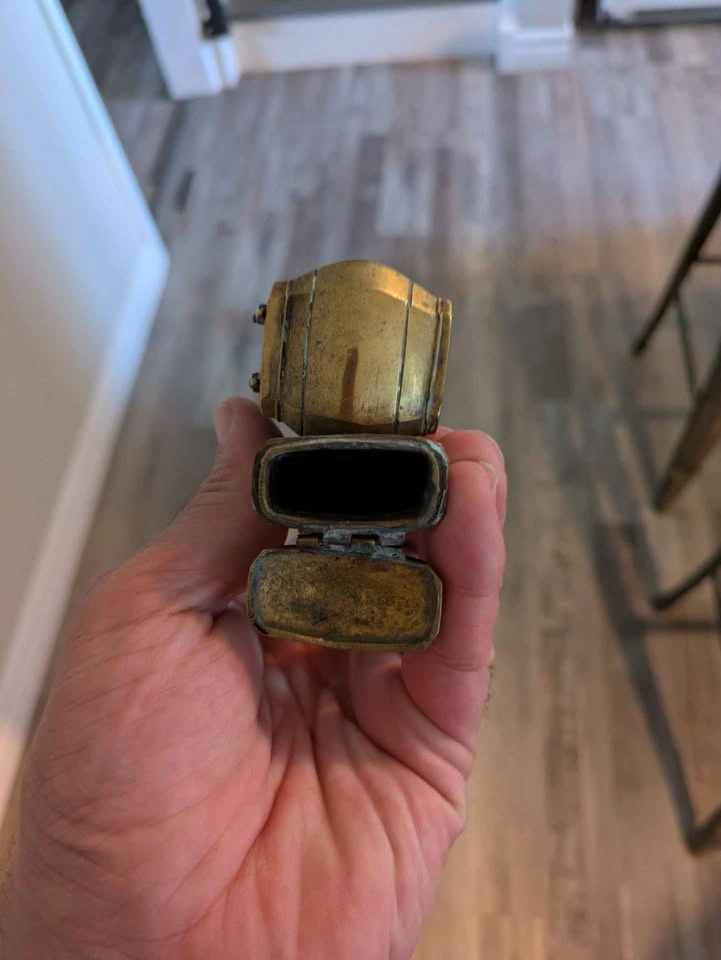 Antique Brass Divot (Qalamdan) Ottoman Empire - photo 3