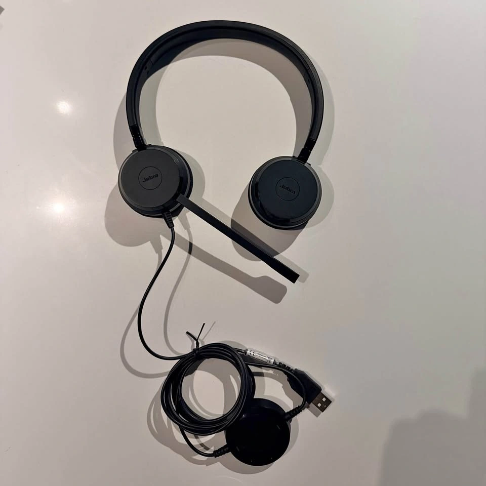 Jabra Evolve 20 USB Headset Stereo Office Work Headphones