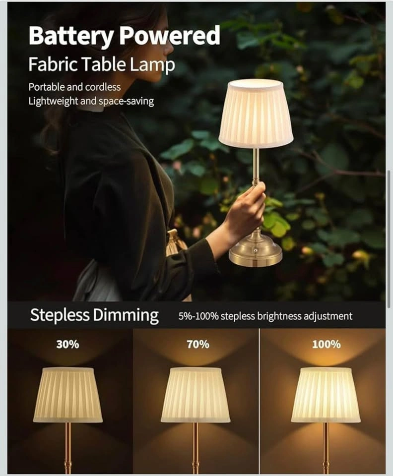 Cordless table lamp rechargeable - photo 3