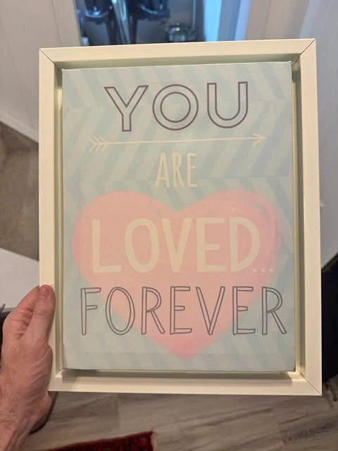 Sweet framed art for young childs room