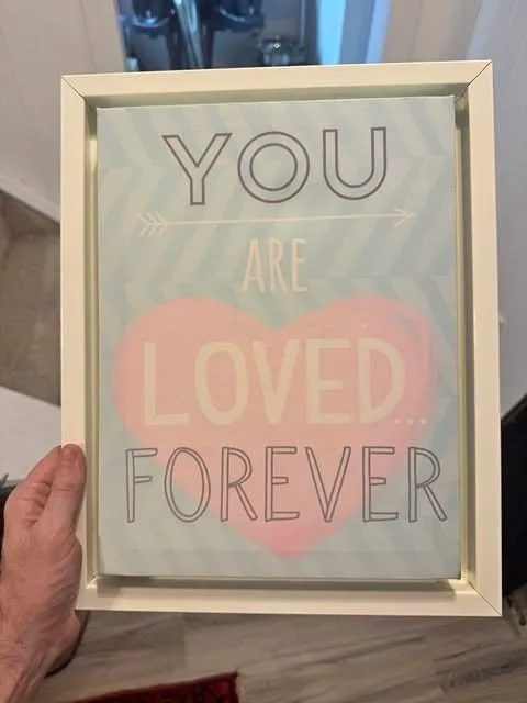 Sweet framed art for young childs room