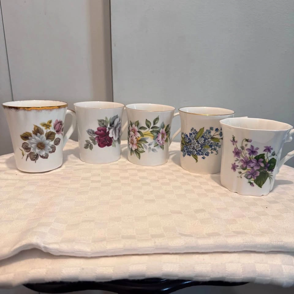 Vintage China Coffee Cups - Mix & Match