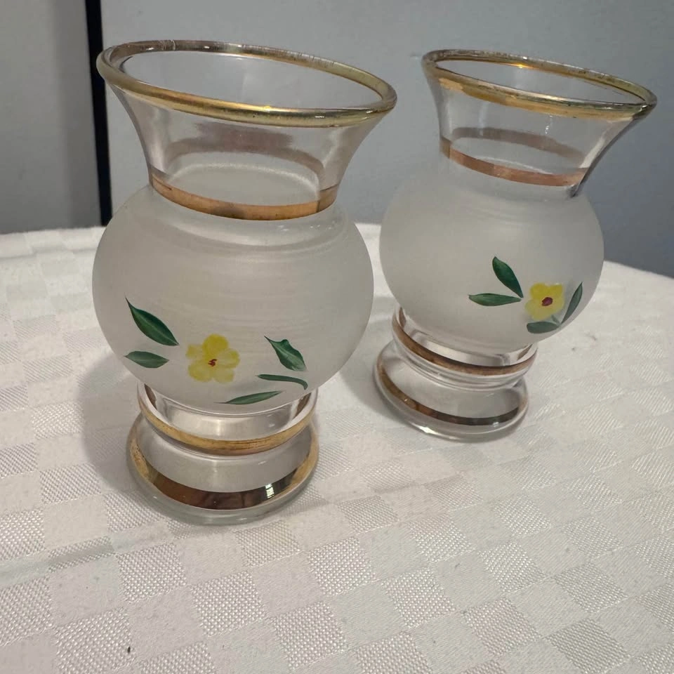 Bartlett Collins Frosted Bud Vases - Pair - photo 3