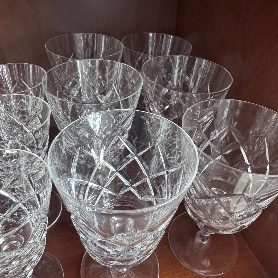 14 Crystal Glasses Webb Corbett Crystal Glasses - photo 4