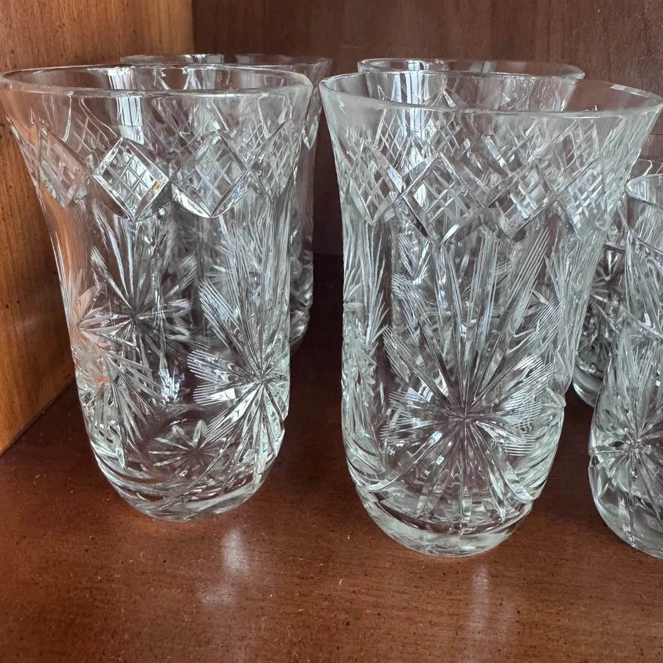 Set of 8 Vintage Crystal Glasses - photo 3
