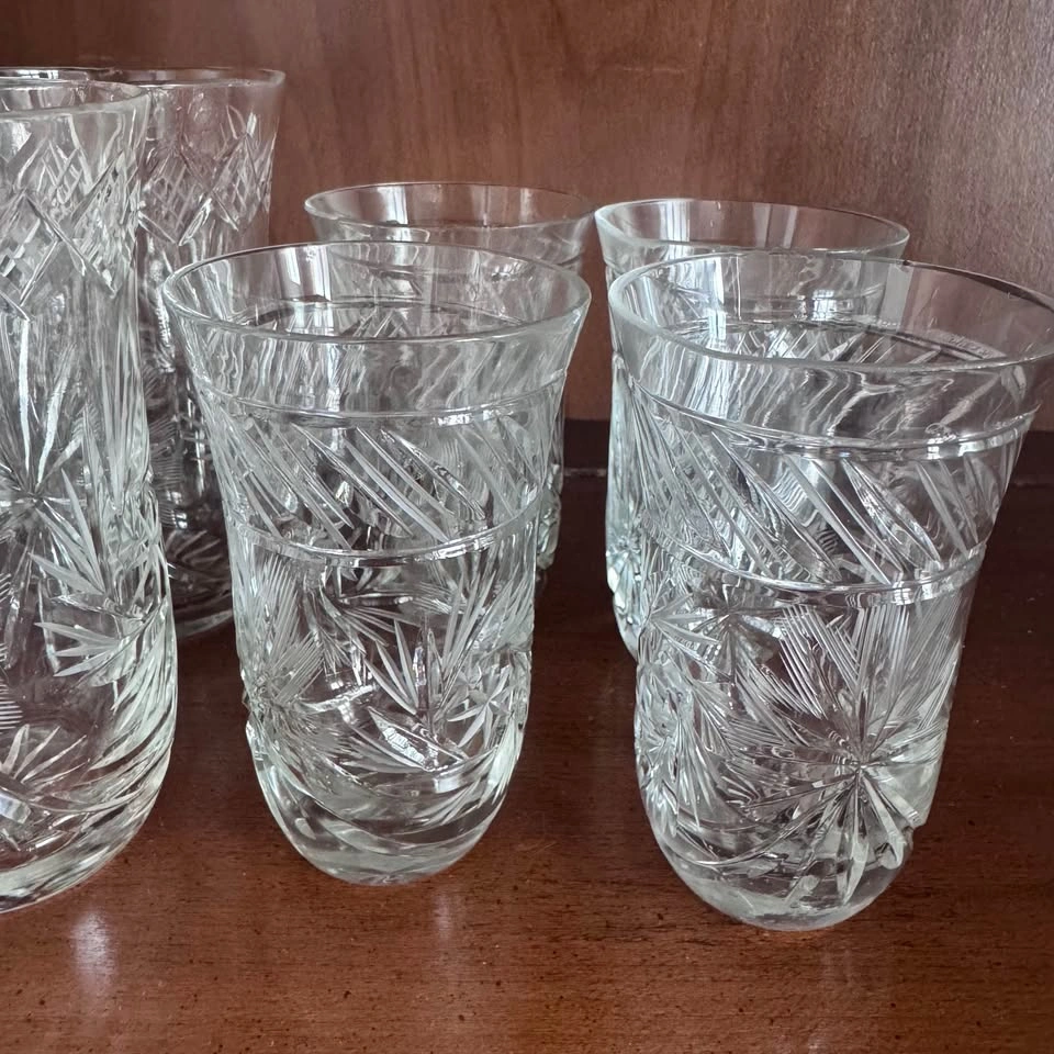 Set of 8 Vintage Crystal Glasses - photo 4