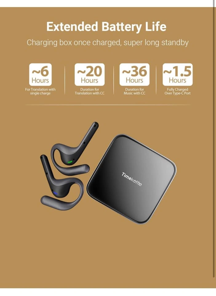 Timekettle W4 Pro AI Interpreter Earbuds (Grey) - photo 5