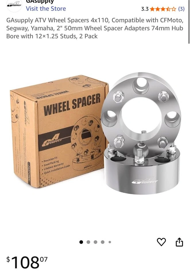 GAsupply ATV Wheel Spacers 4x110 (2 Pack) - photo 2