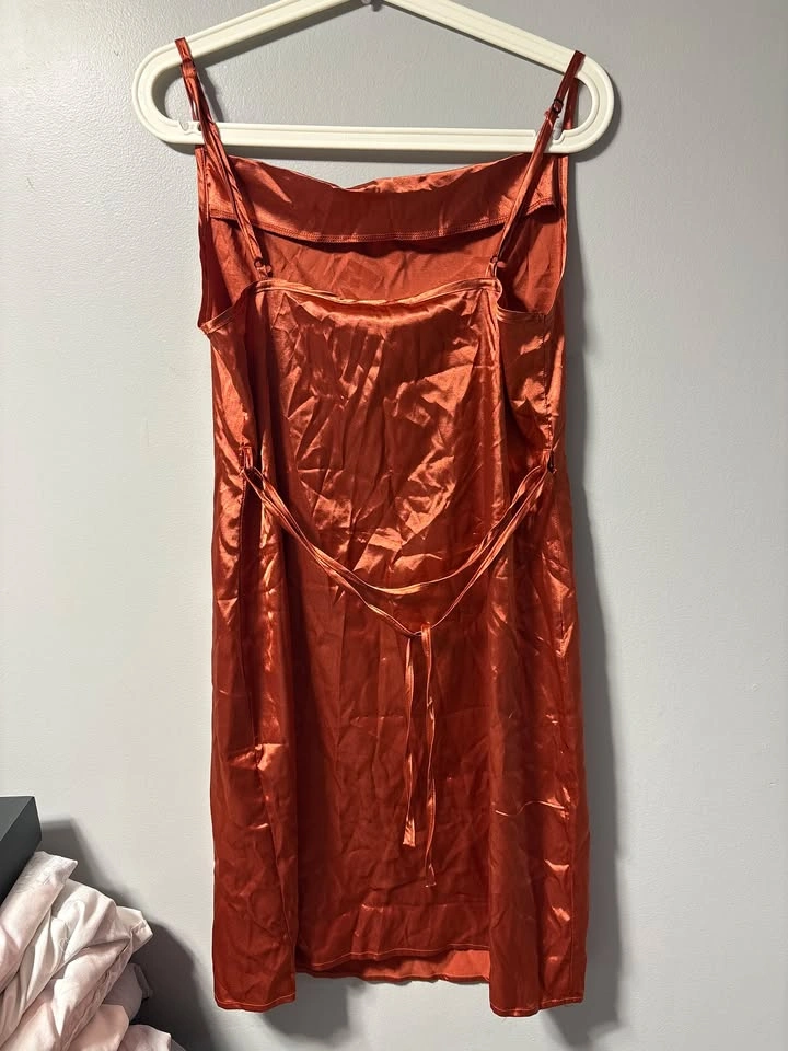 burnt orange dress - photo 2