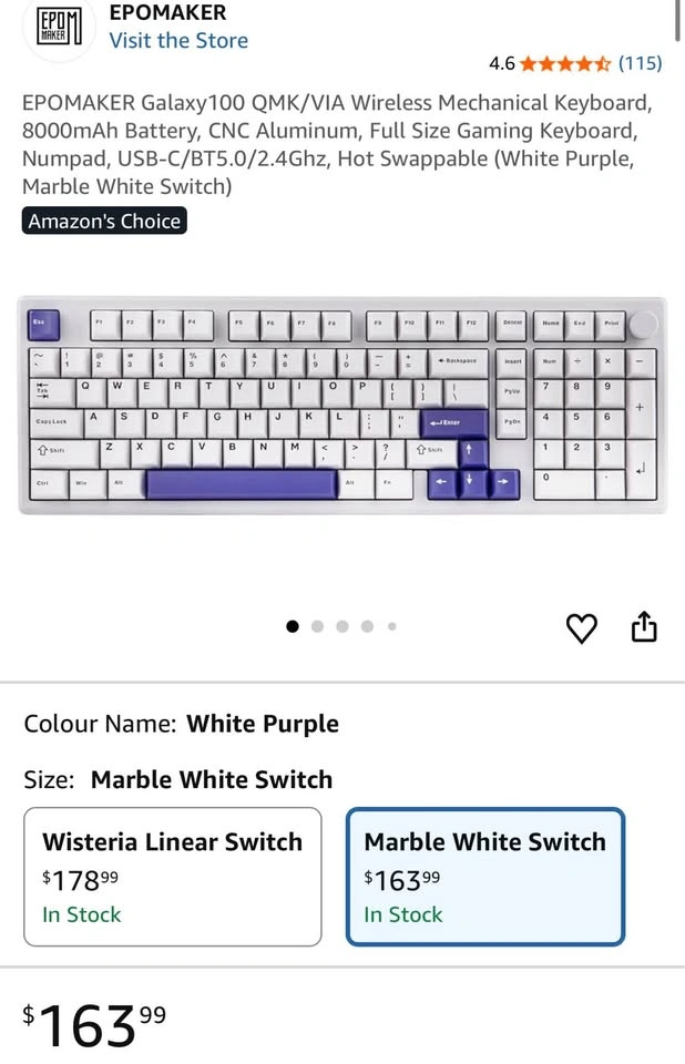 EPOMAKER Galaxy100 QMK/VIA Wireless Mechanical Keyboard - photo 2