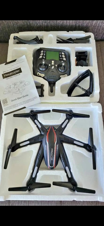 Predator Hexacopter Drone with Remote