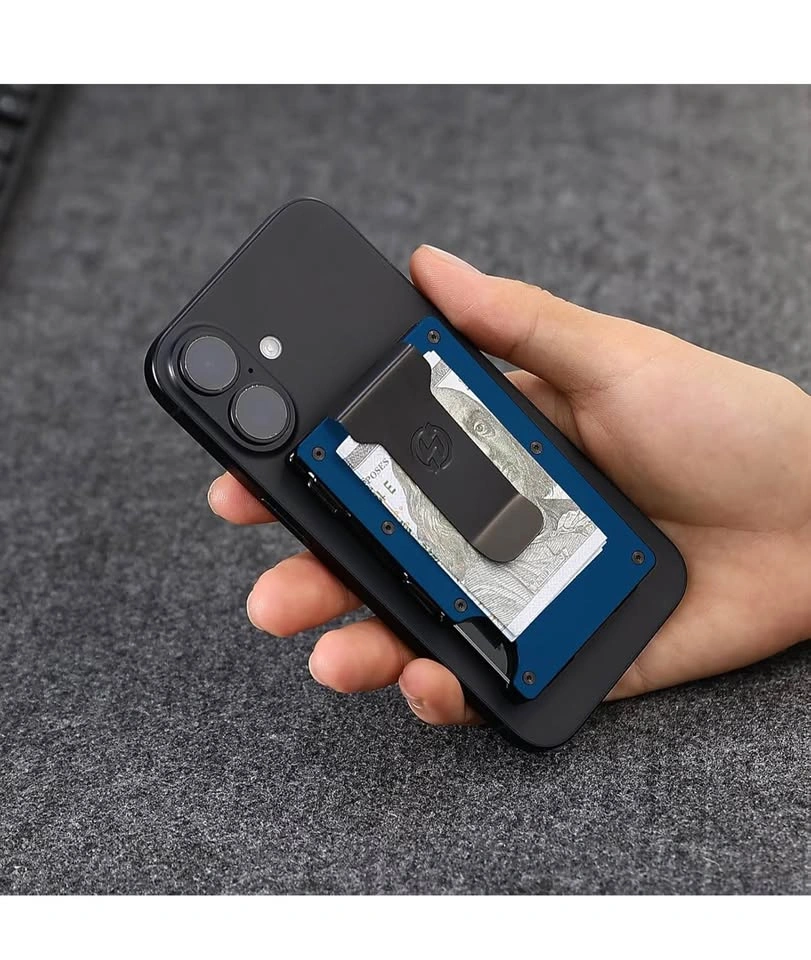 MagSafe Compatible Wallet - RFID Blocking Metal Card Holder - photo 3
