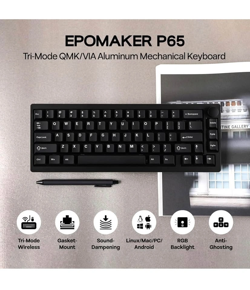 EPOMAKER P65 Wireless Aluminum Gaming Keyboard - photo 3