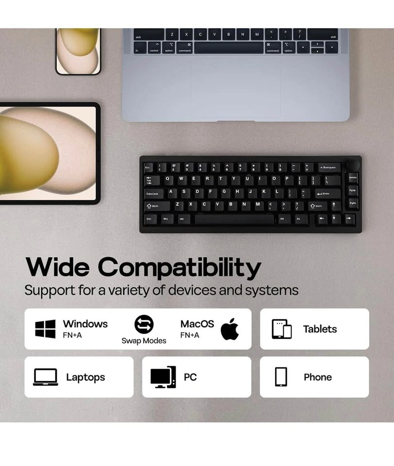 EPOMAKER P65 Wireless Aluminum Gaming Keyboard - photo 4