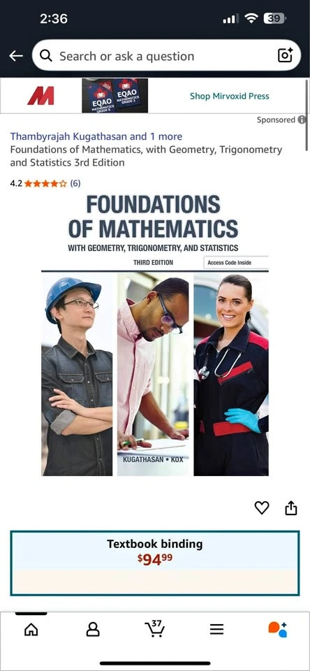 Foundations of Mathematics, with Geometry, Trigonometry and Stat