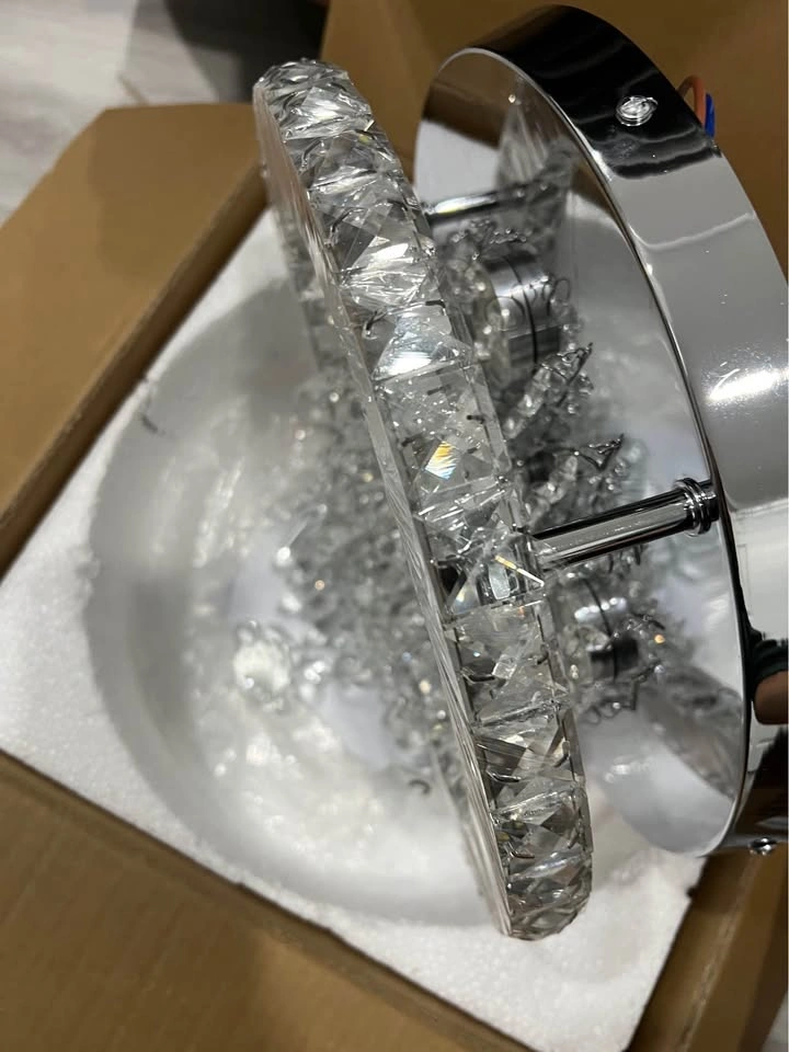Deckrico Modern Crystal Chandelier 11.8" LED Ceiling Light - photo 5