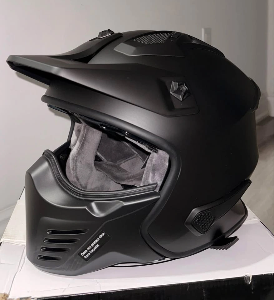 ILM Open Face Motorcycle Helmet - 2XL - photo 4