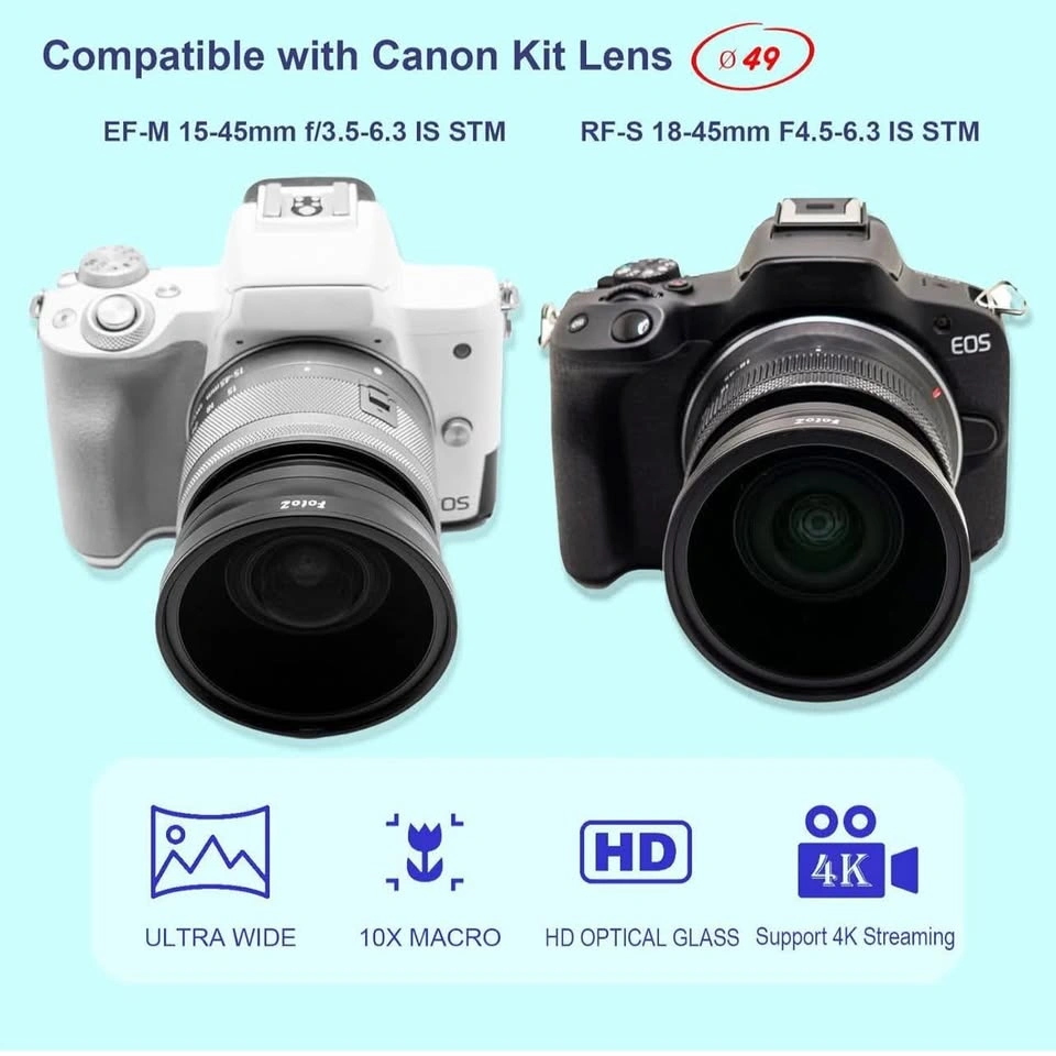 FotoZ 49MM 0.75x HD Wide Angle Conversion Lens - photo 4