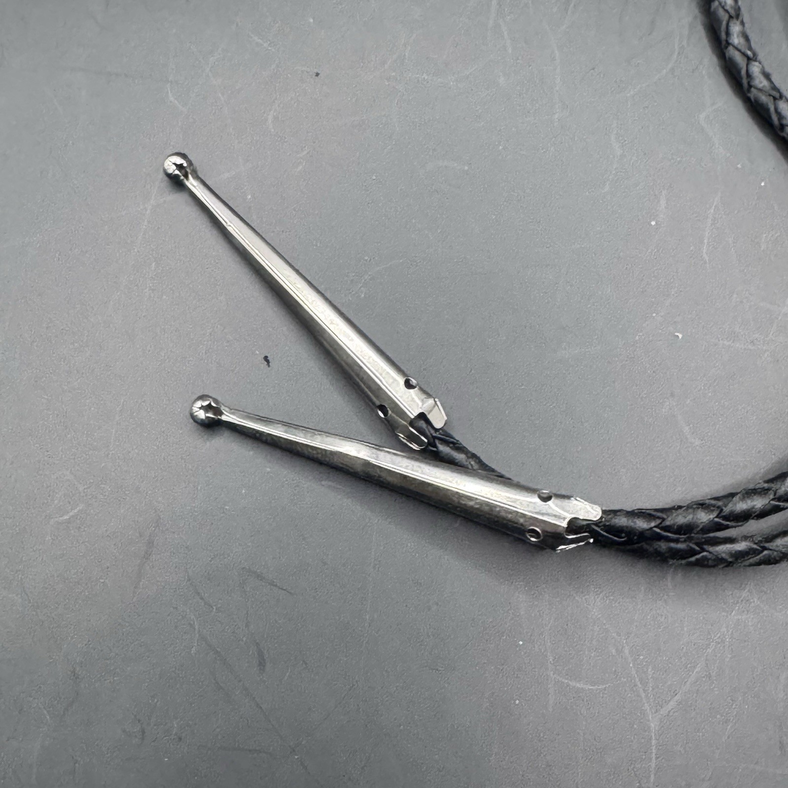 Vintage Bolo Tie with Large Silver Roadrunner Design - photo 5