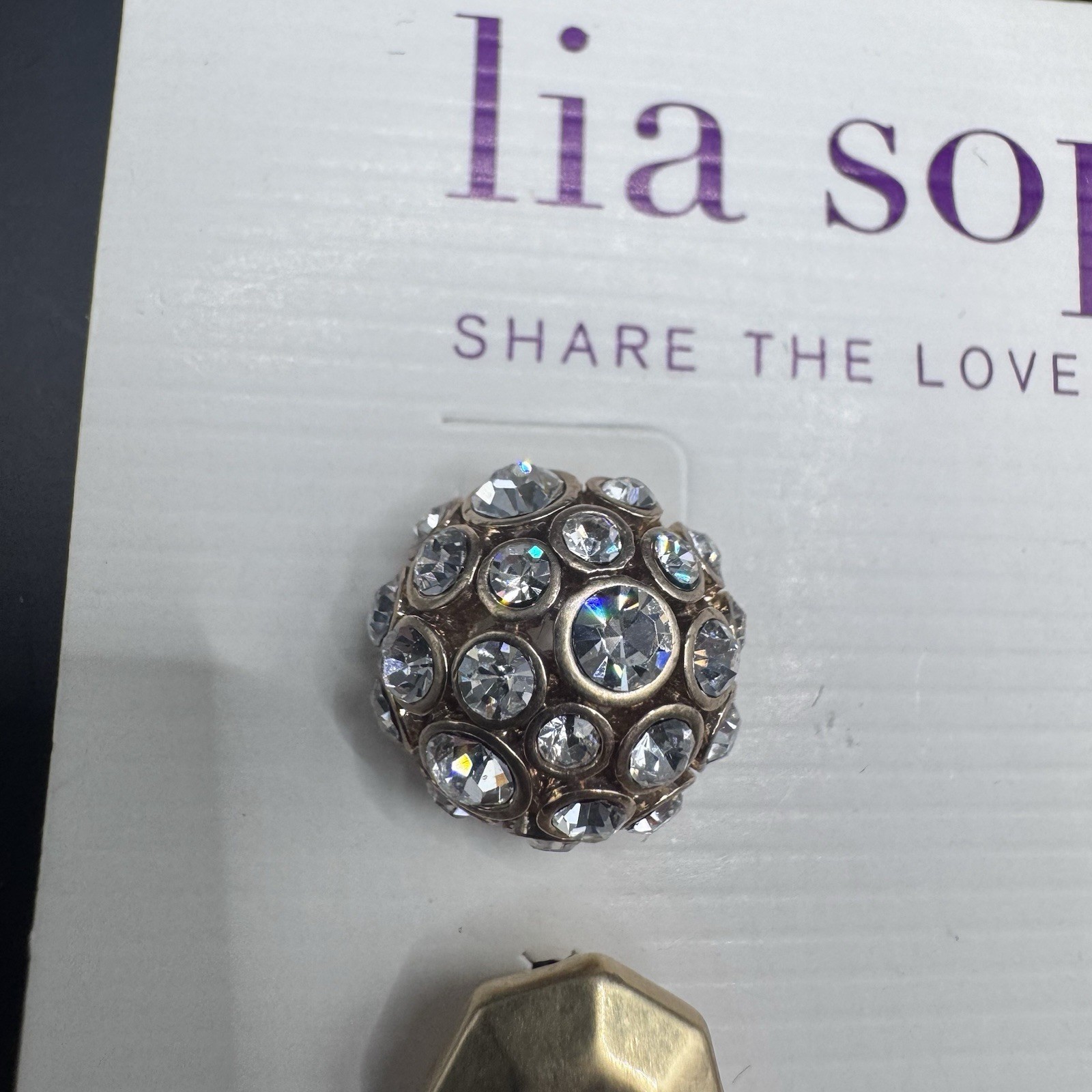 Lia Sophia retired Quattro gold tone dangling earrings - photo 4