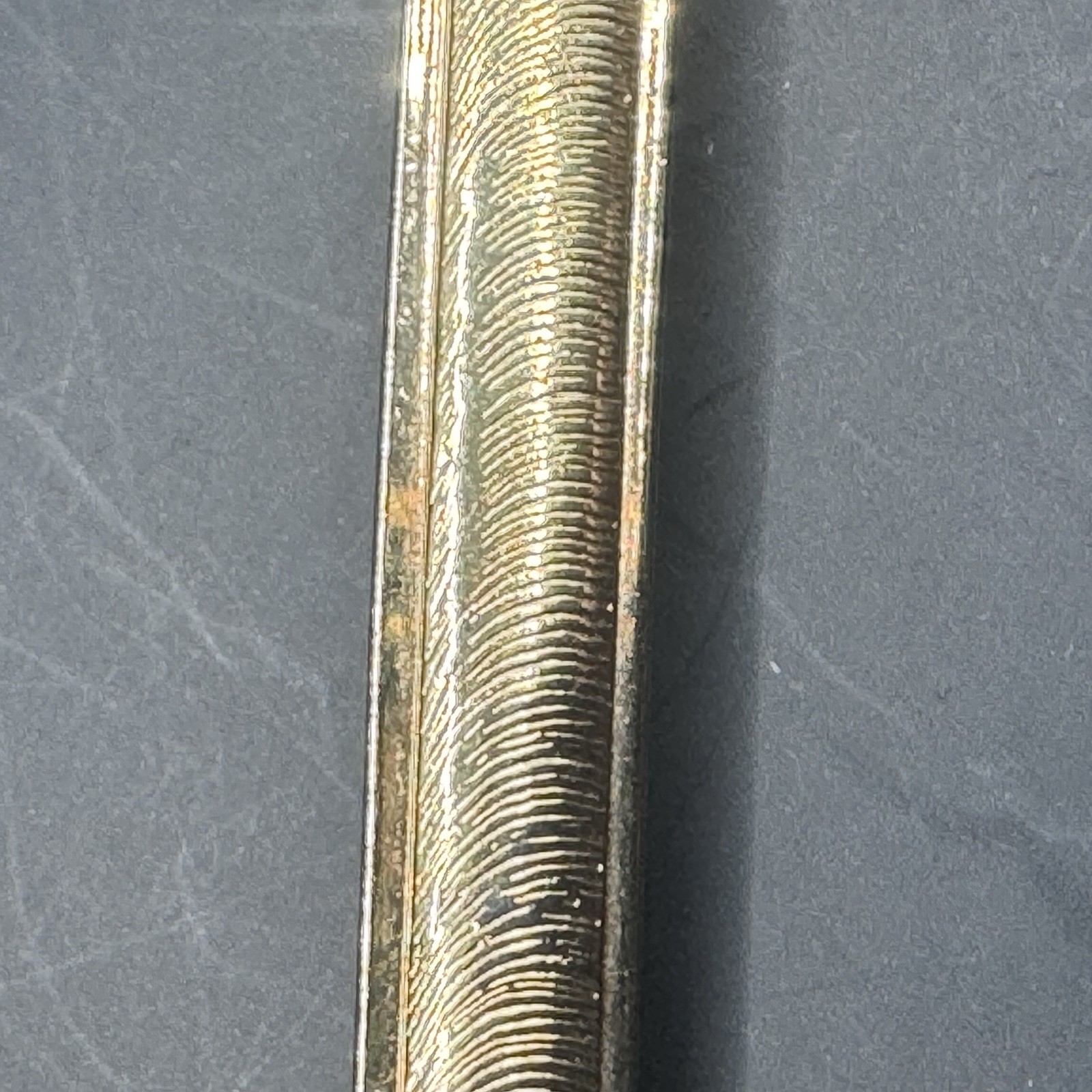 Men's Signed Crosse Tin Pin - Gold Tone - photo 2