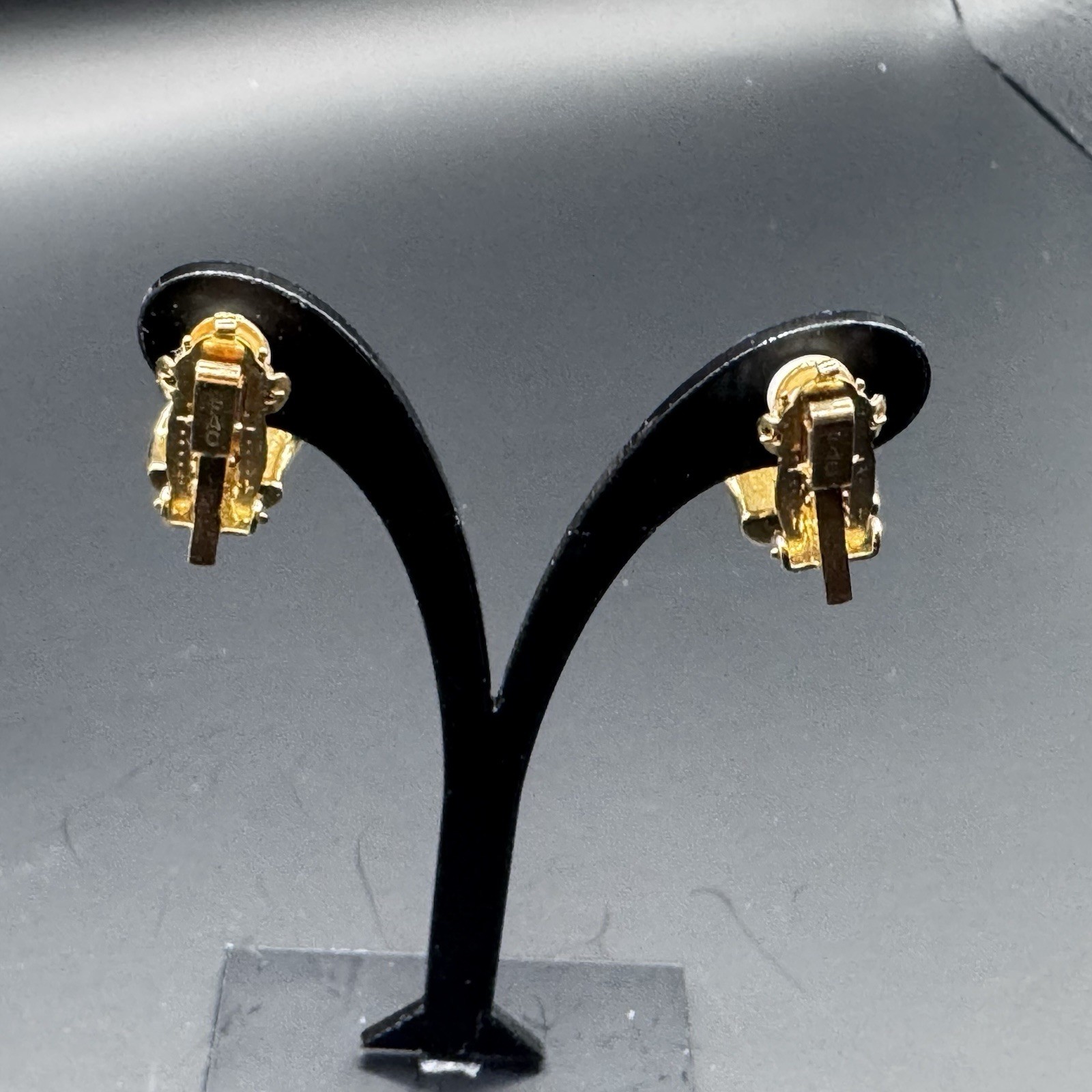 Vintage Signed Fifth Ave Collection Clip-On Earrings - photo 4