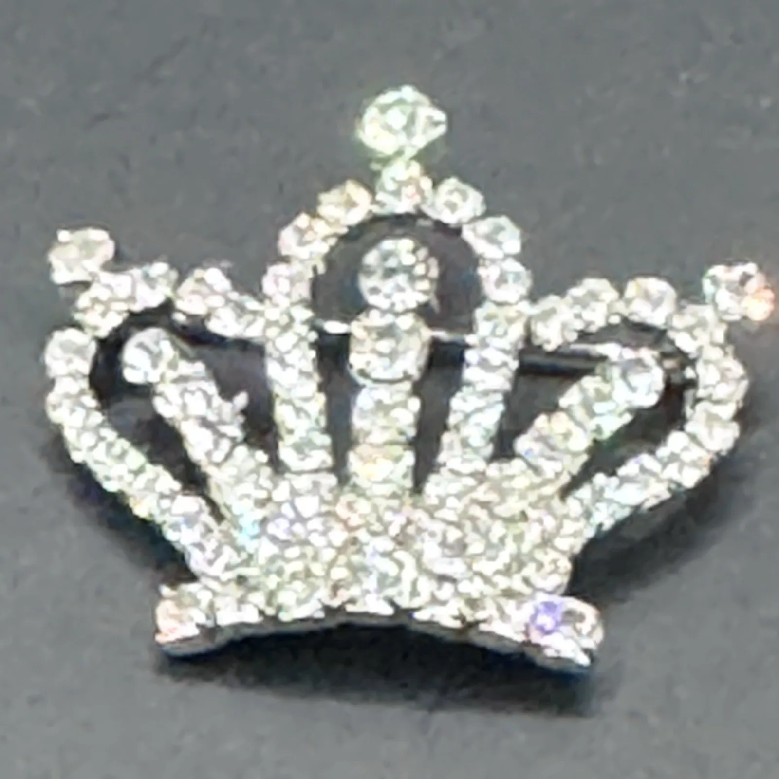 Vintage Rhinestone Crown Brooch - photo 2