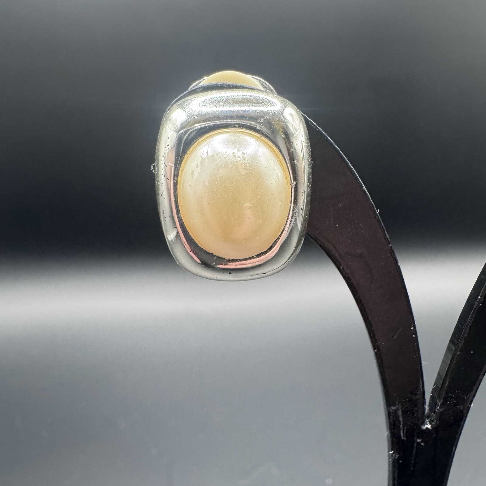 Jones New York Gold & Faux Pearl Clip-On Earrings - photo 2