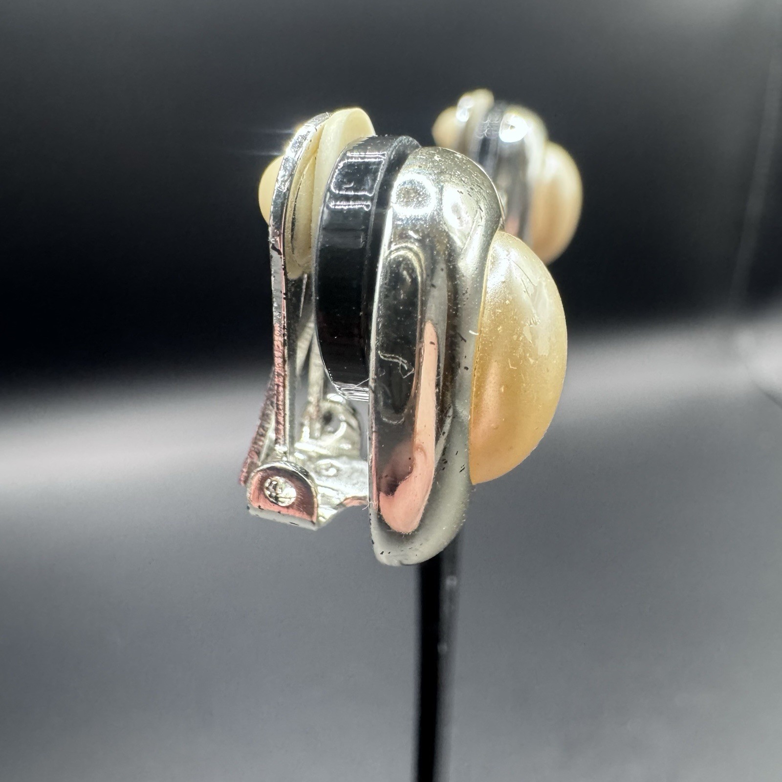 Jones New York Gold & Faux Pearl Clip-On Earrings - photo 3