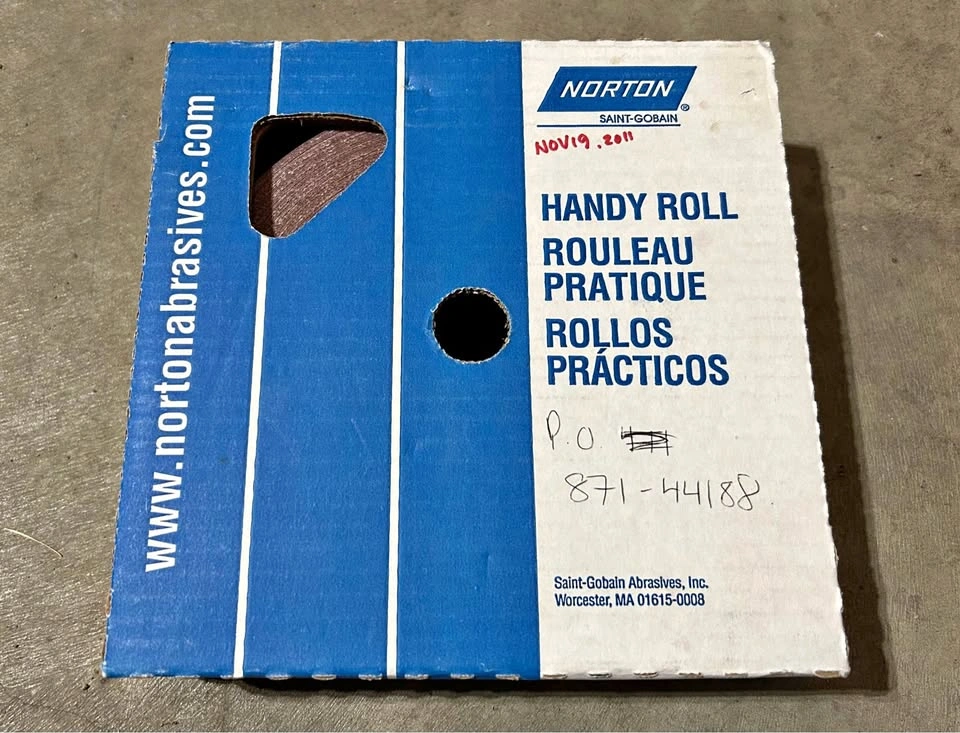 New Rolls of 2" Wide x 50yd Sandpaper - $30 Each