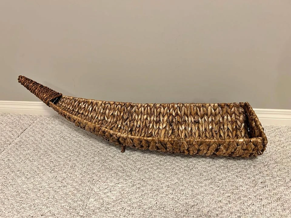 New Decorative Basket NWT - 36”L x 11.5”W