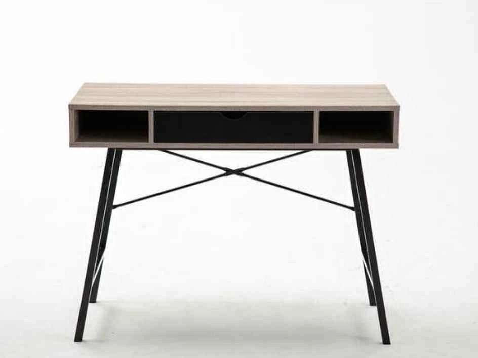 Annette Desk Light Oak & Black