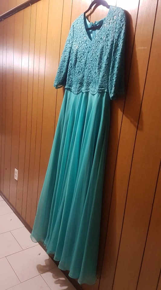 Blue A-Line Party Dress - photo 3