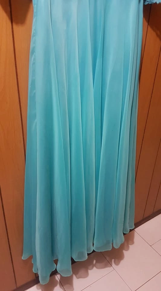 Blue A-Line Party Dress - photo 5