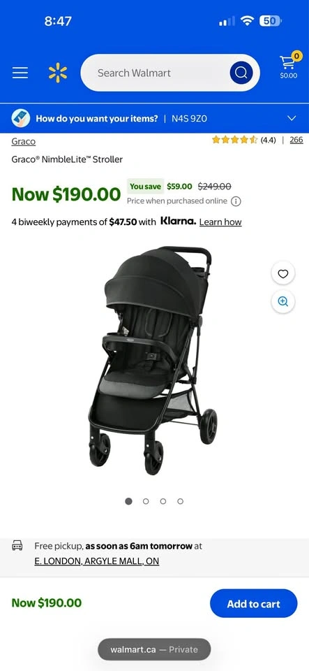 New Graco NimbleLite Stroller