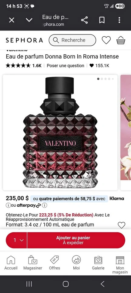Valentino Eau de Parfum Donna Born In Roma Intense