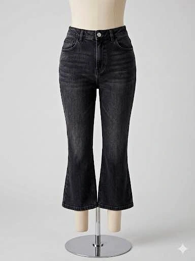 Women's Grey Flared Jeans Size 26