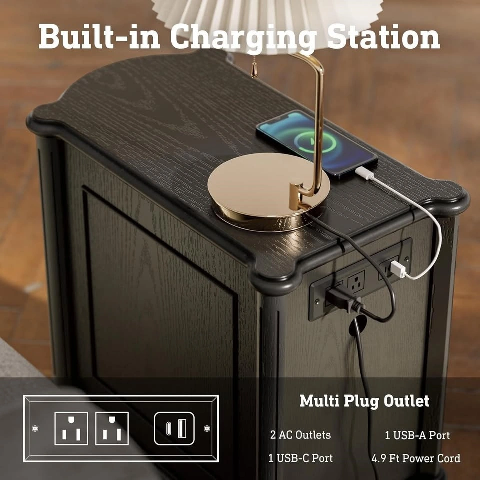 NEW Nightstand with Charging Station JU105298 - photo 3