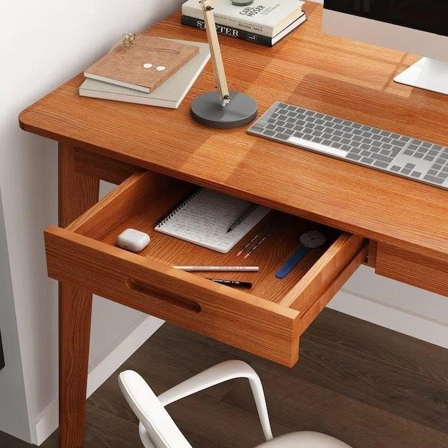 Modern Writing Desk with Drawers Paint Edge Sealing Wire Managem - photo 2