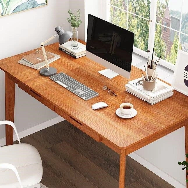 Modern Writing Desk with Drawers Paint Edge Sealing Wire Managem - photo 3