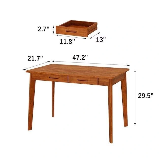 Modern Writing Desk with Drawers Paint Edge Sealing Wire Managem - photo 4