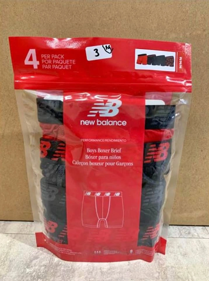 Boys New Balance Boxer Briefs - 4 Pack