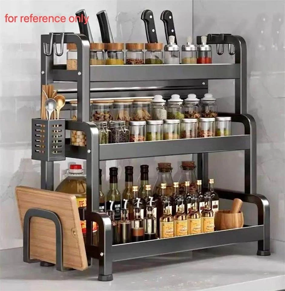 Three layer metal storage rack