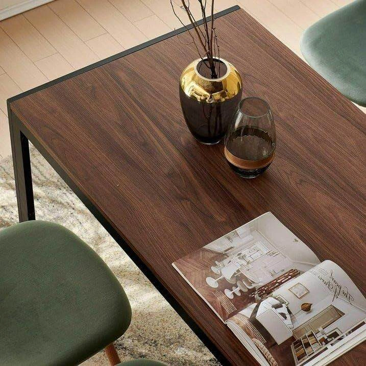 Industrial Dining Table Walnut - photo 3