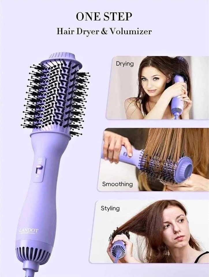Landot 3-in-1 Blow Dryer Brush for Thick Hair